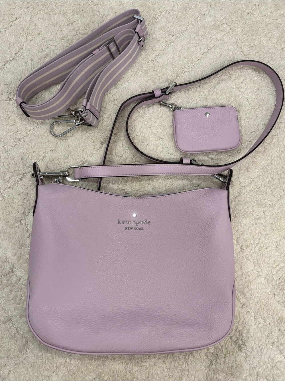 Kate Spade Large Rosie Crossbody Bag in Lilac brand new - Picture 3 of 11